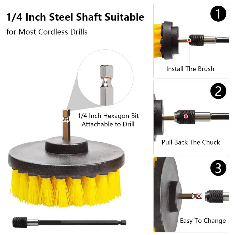 Drill Brush Attachment Set Pow - Power Tools For Windows recension och pris