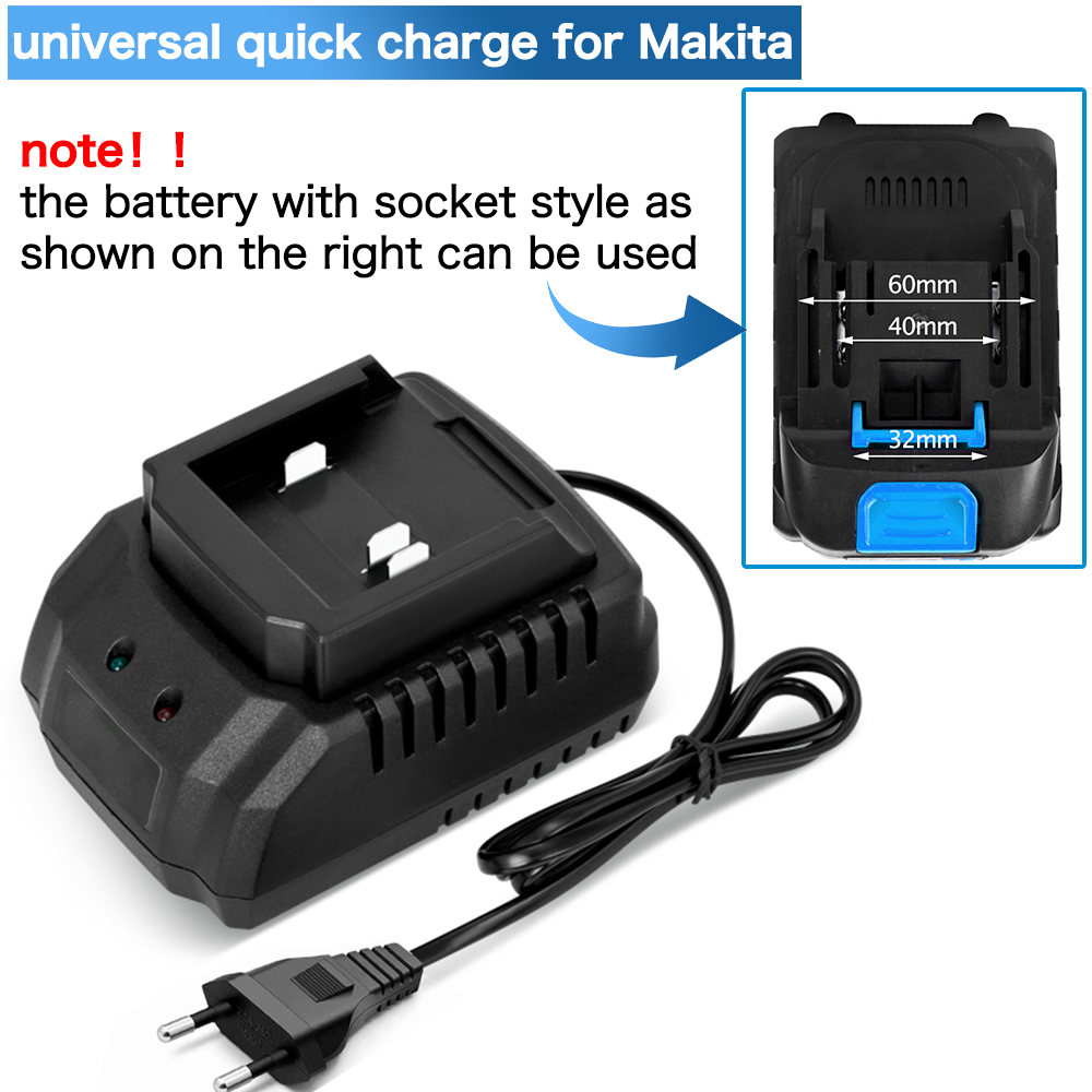 Charger EU/US/UK Plug for 18V  - Power Tools Uk recension och pris