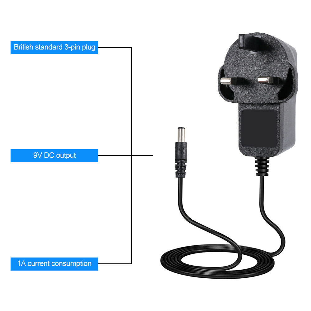 1pcs AC/DC 9V UK Plug Power Su - Power Tools Uk recension och pris