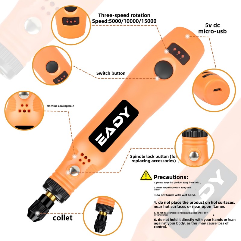 USB Cordless Rotary Tool Kit – - Power Tools Jobs recension och pris