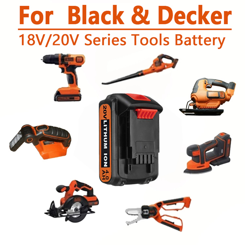 high capacity 8Ah LBX20 Replac - Black+Decker Tool 20V Max recension och pris