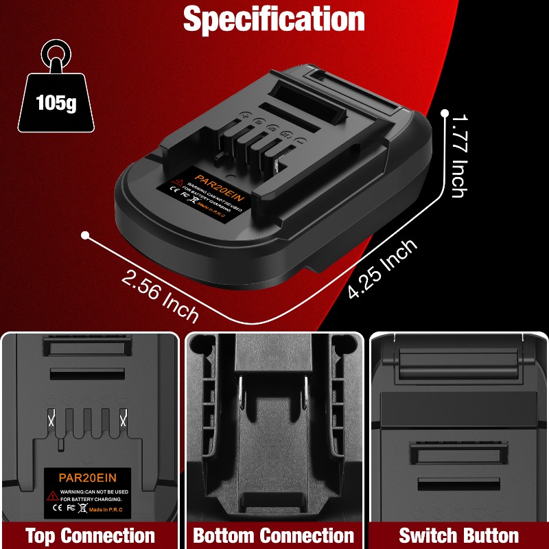 HAKSINKY PAR20EIN Power Tool B - Power Tools Battery Adapter recension och pris