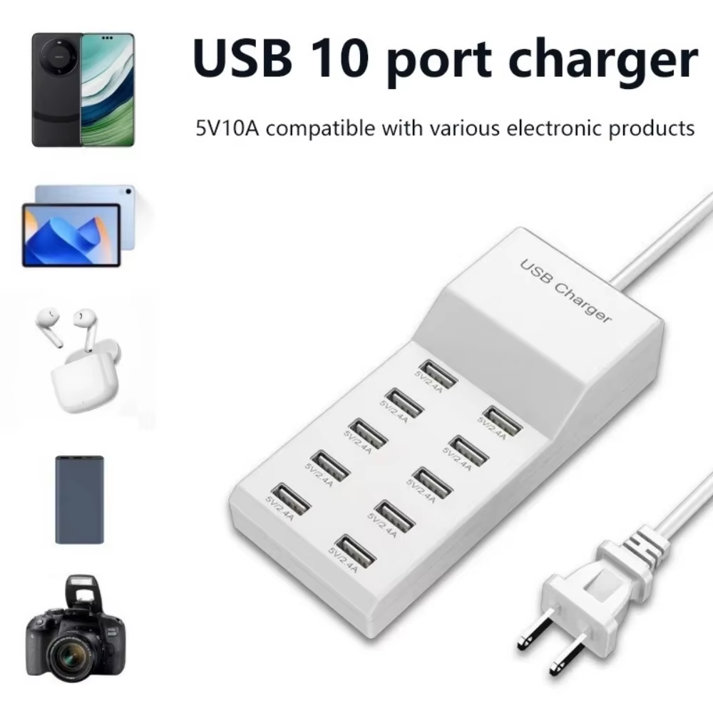 10 Ports USB Hub Fast Charger  - Power Tools Uk recension och pris