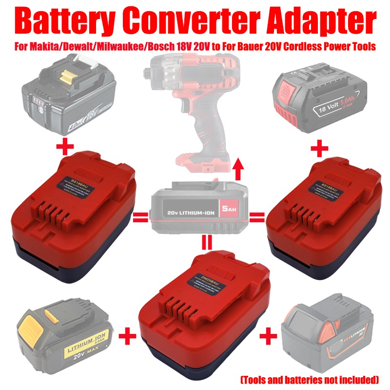 ALASICKA MT18BAU DM20BAU BS18B - Power Tools Battery Adapter recension och pris