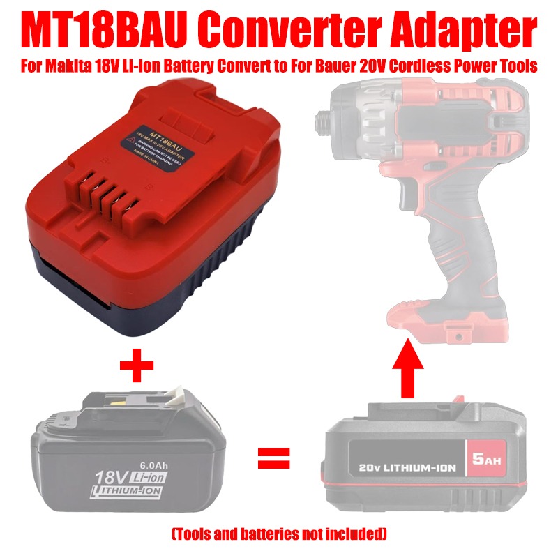 ALASICKA MT18BAU DM20BAU BS18B - Power Tools Battery Adapter recension och pris
