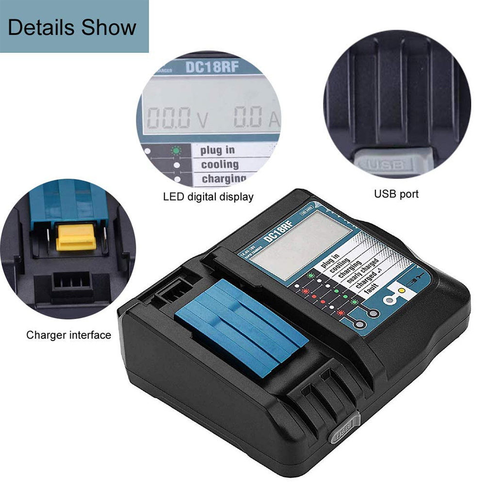 DC18RF 3A Battery Charger for  - Power Tools Uk recension och pris