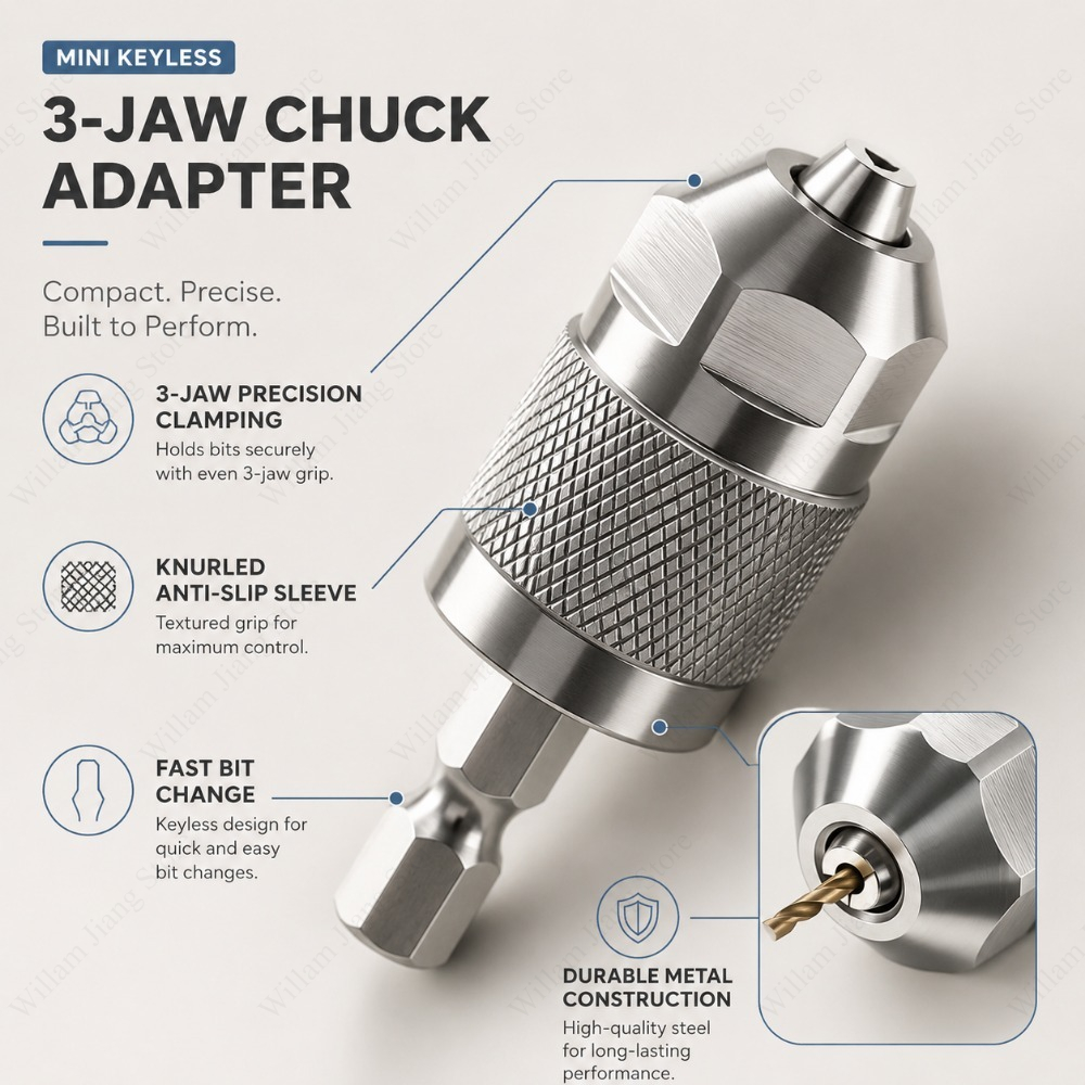 3 Jaw Drill Chuck Adapter with - Power Tools Jobs recension och pris