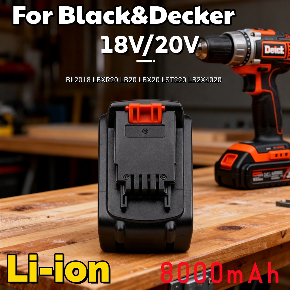 Long Runtime 20V 8000mAh 8.0Ah - Black+Decker Tool 20V Max recension och pris